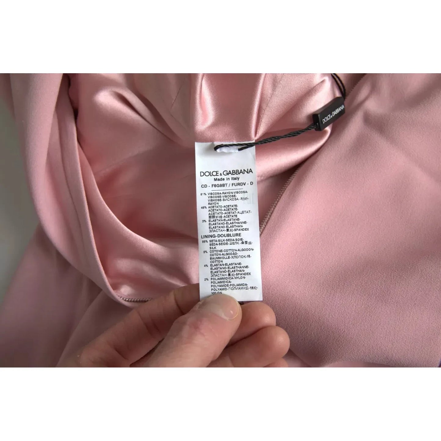 Dolce & Gabbana Pink A-line Flare Viscose Short Sleeves Dress Dolce & Gabbana Dim Gray