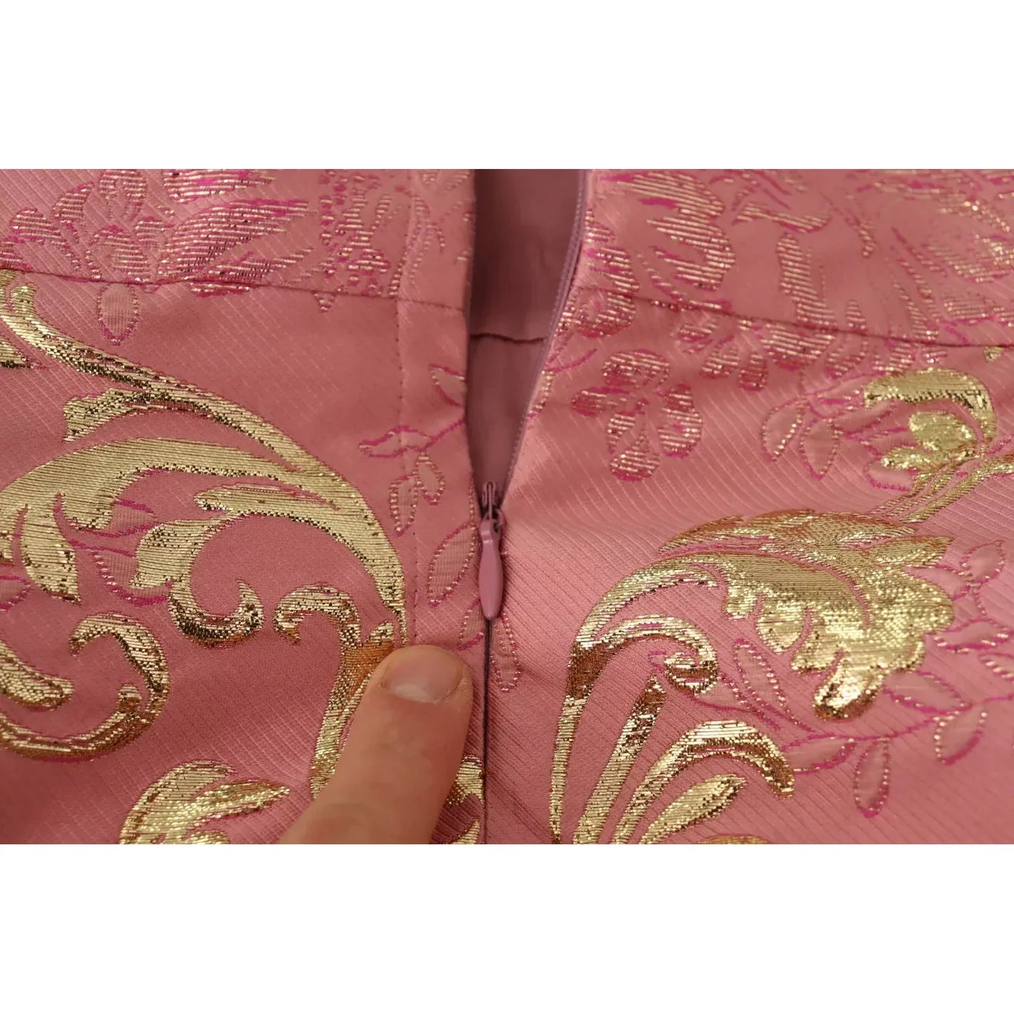 Dolce & Gabbana Sundress Pink Floral Jacquard Sleeveless Mini Dress Dolce & Gabbana Sienna