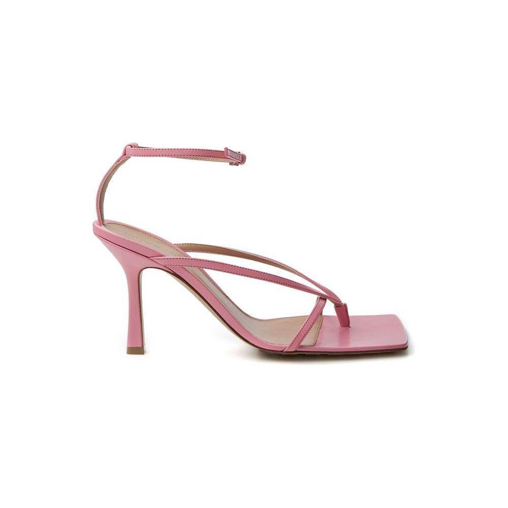 Bottega Veneta Elegant Pink Leather Sandals for Sophisticated Style Bottega Veneta Rosy Brown