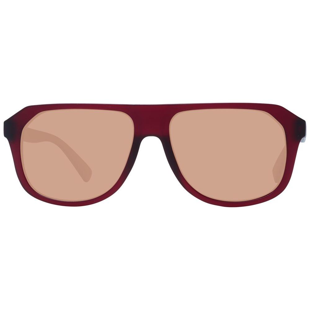 Serengeti Burgundy Men Sunglasses Serengeti Rosy Brown