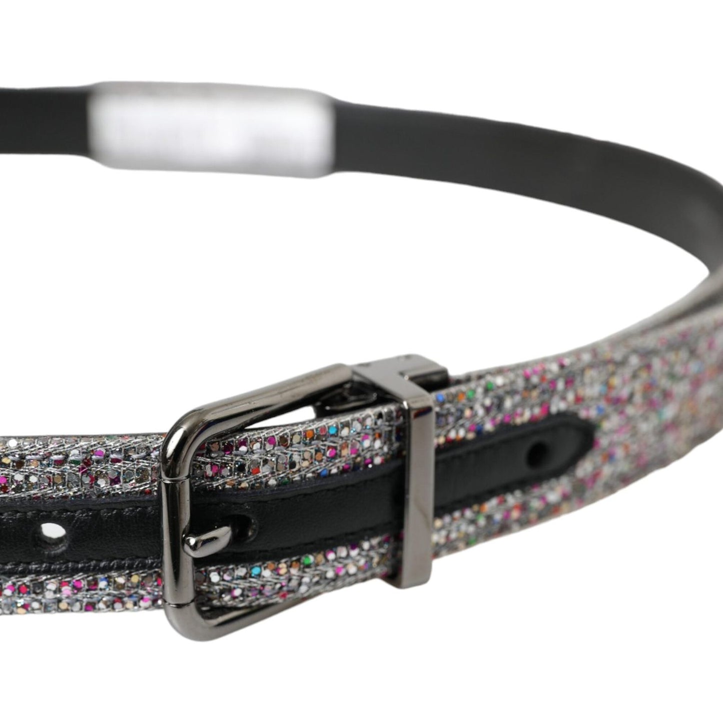 Dolce & Gabbana Multicolor Embellished Silver Metal Buckle Belt Dolce & Gabbana Dark Slate Gray