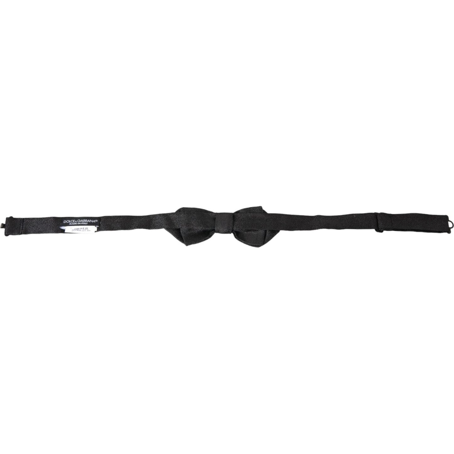 Dolce & Gabbana Black Silk Adjustable Neck Men Bow Tie Dolce & Gabbana Dark Slate Gray