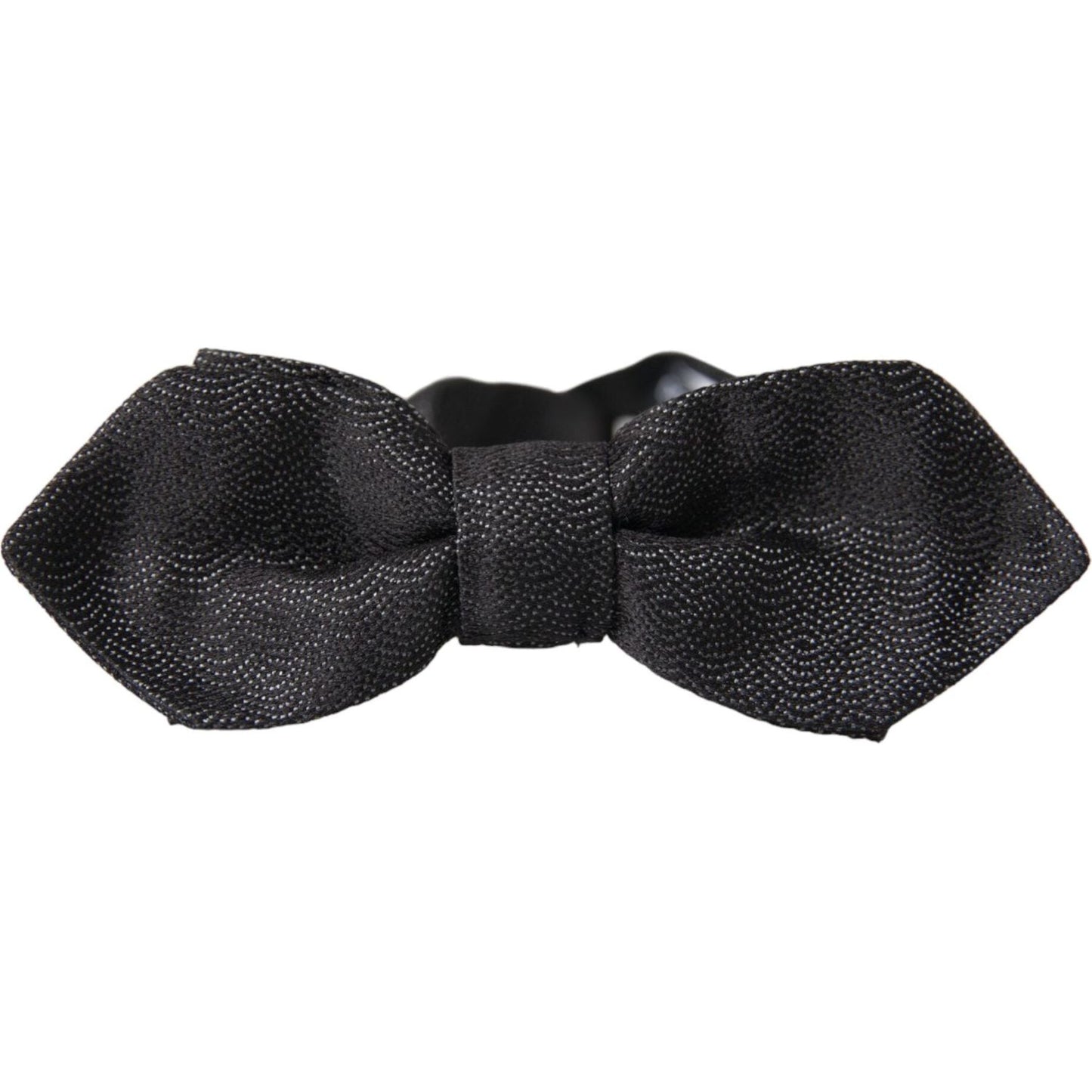 Dolce & Gabbana Black Silk Adjustable Neck Men Bow Tie Dolce & Gabbana Dark Slate Gray