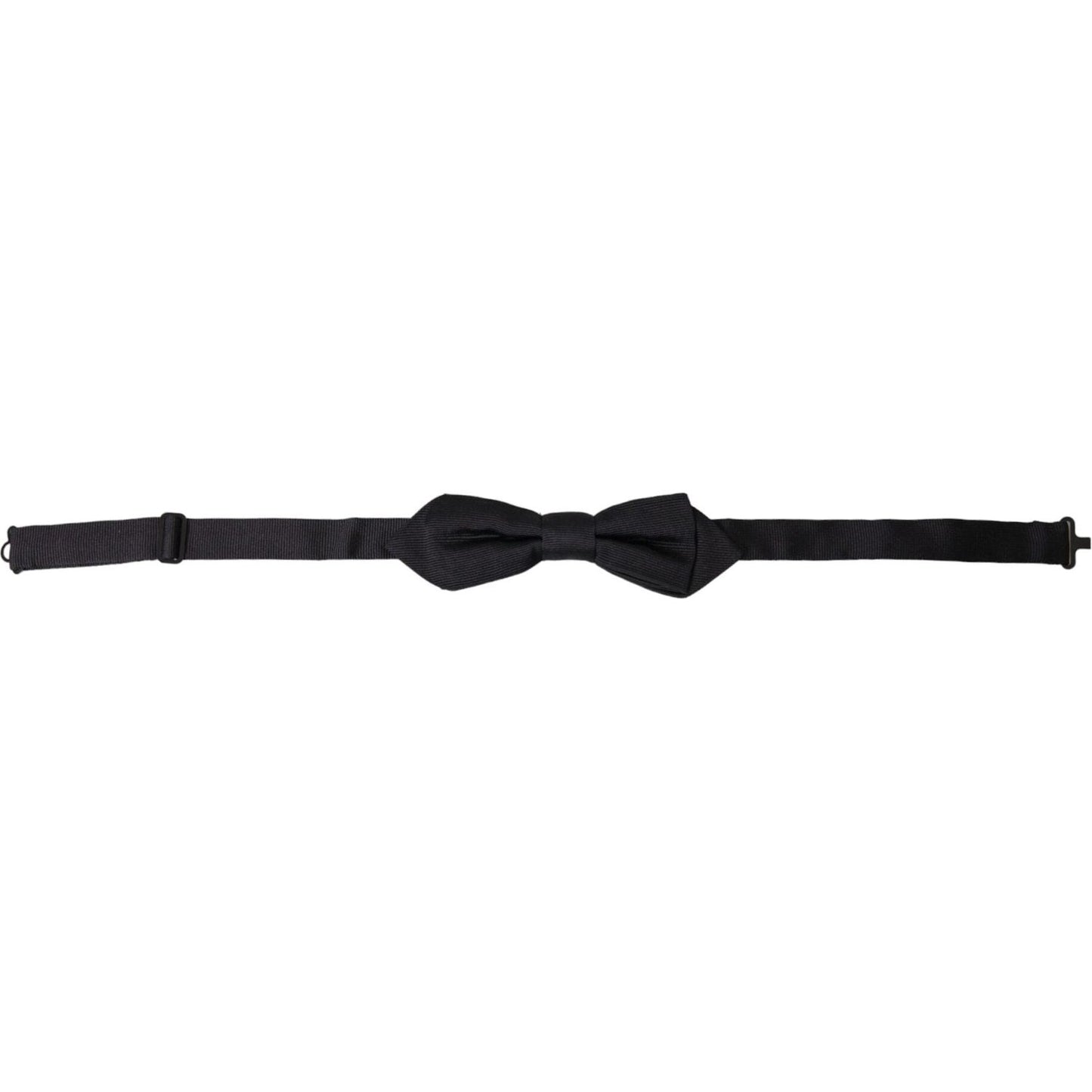 Dolce & Gabbana Black Silk Adjustable Neck Men Bow Tie Dolce & Gabbana Black