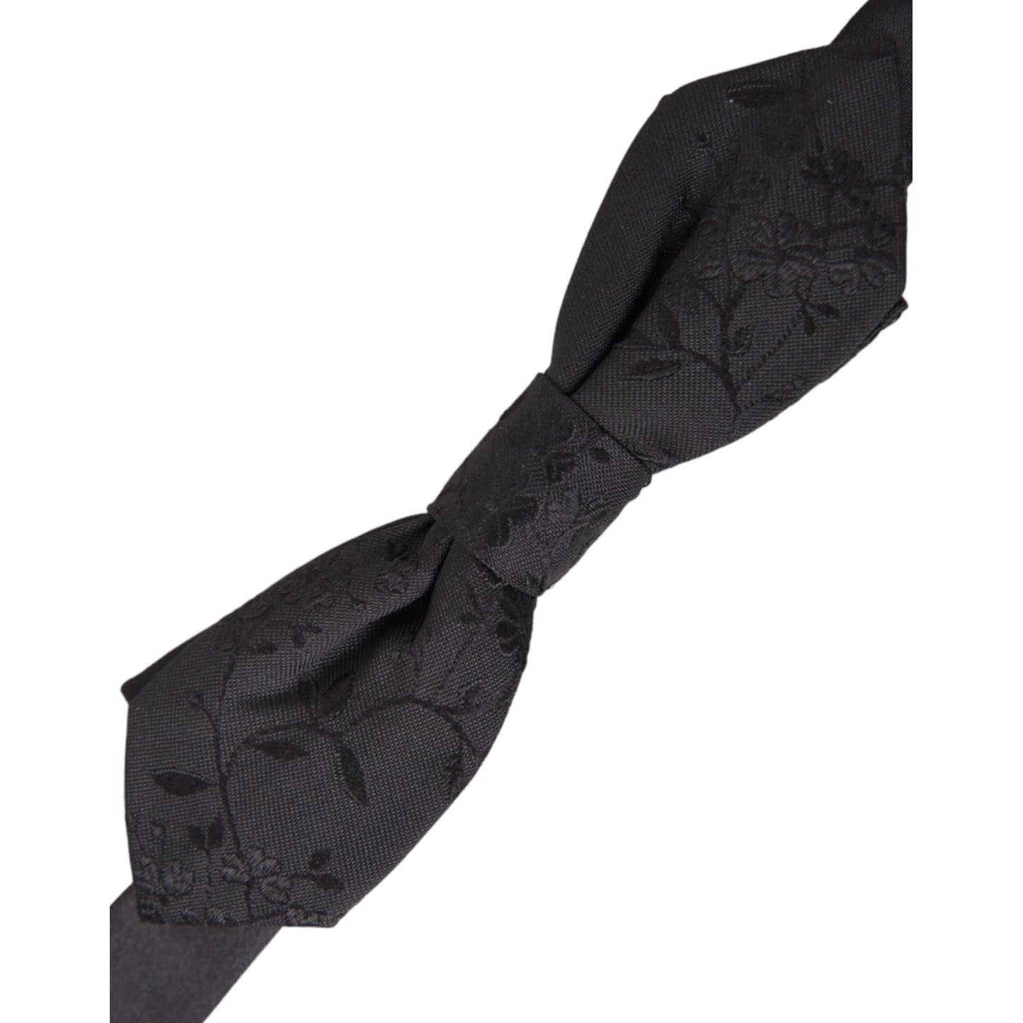 Dolce & Gabbana Black Silk Adjustable Neck Men Bow Tie Dolce & Gabbana Dark Slate Gray