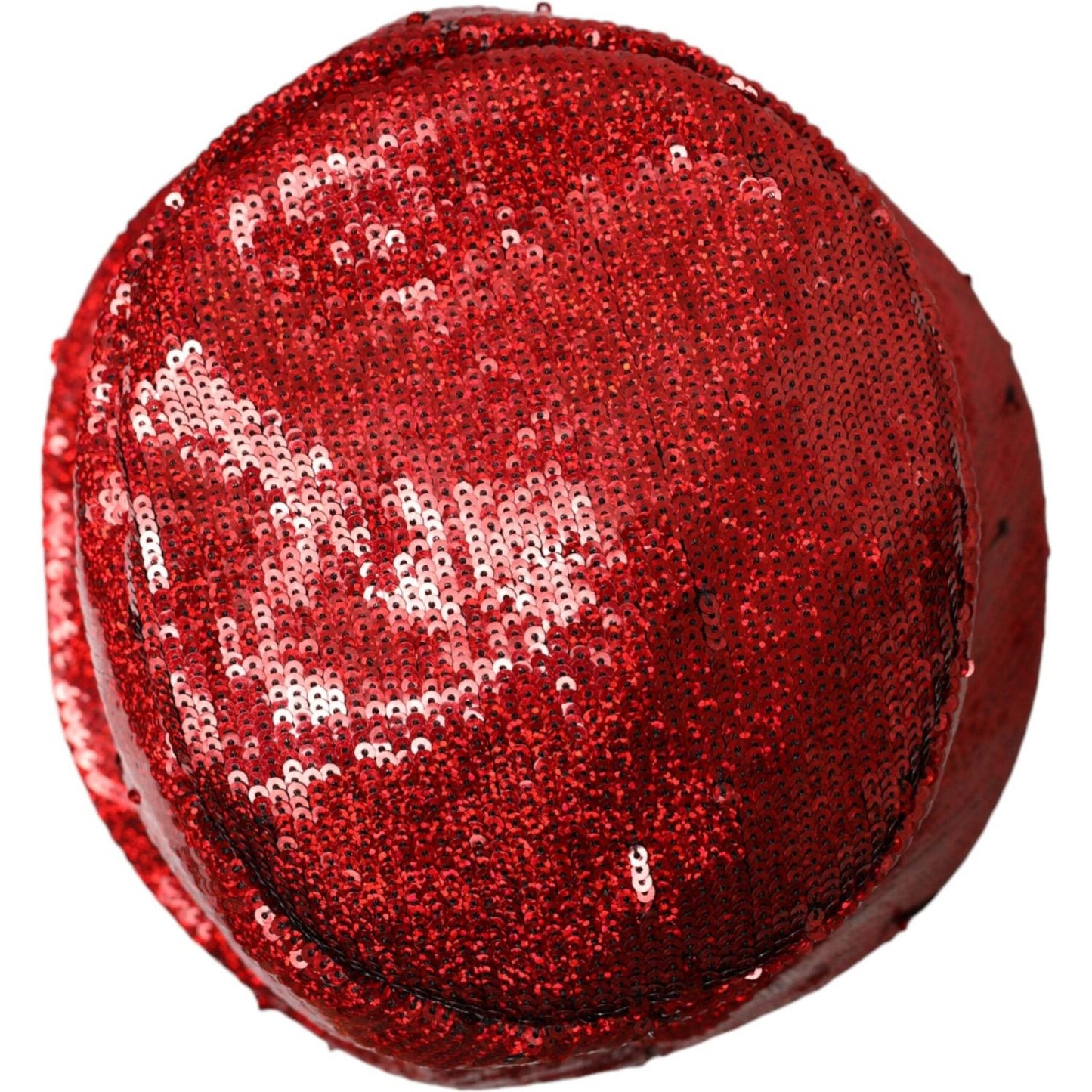 Dolce & Gabbana Red Sequined Nylon Bucket Hat Men Dolce & Gabbana Brown