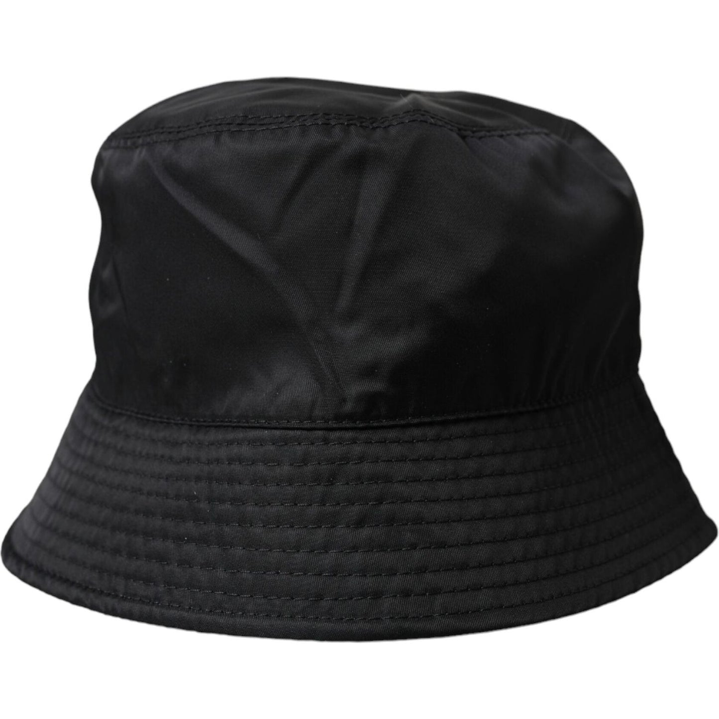Dolce & Gabbana Black Wide Brim Cap Bucket Hat Men Dolce & Gabbana Black