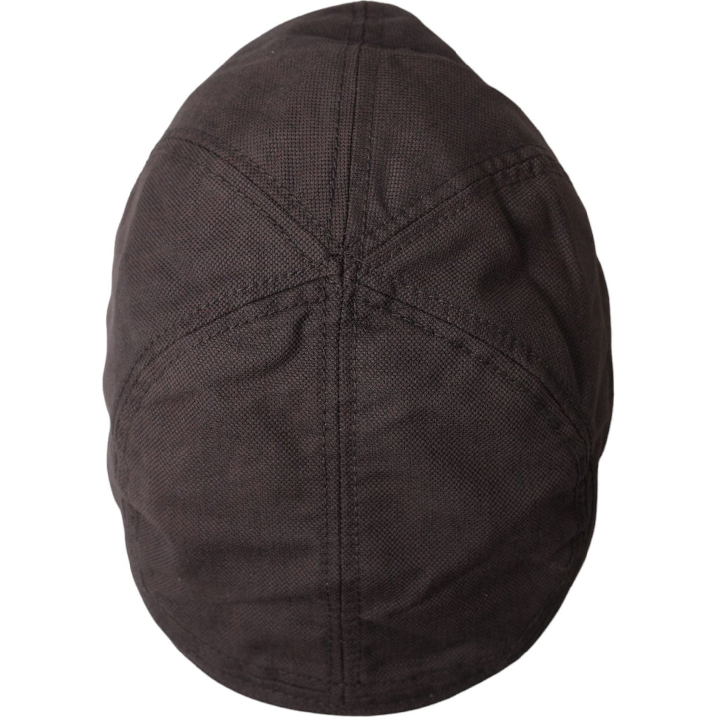 Dolce & Gabbana Brown Nylon Cloth Newsboy Hat Men Dolce & Gabbana Dark Slate Gray