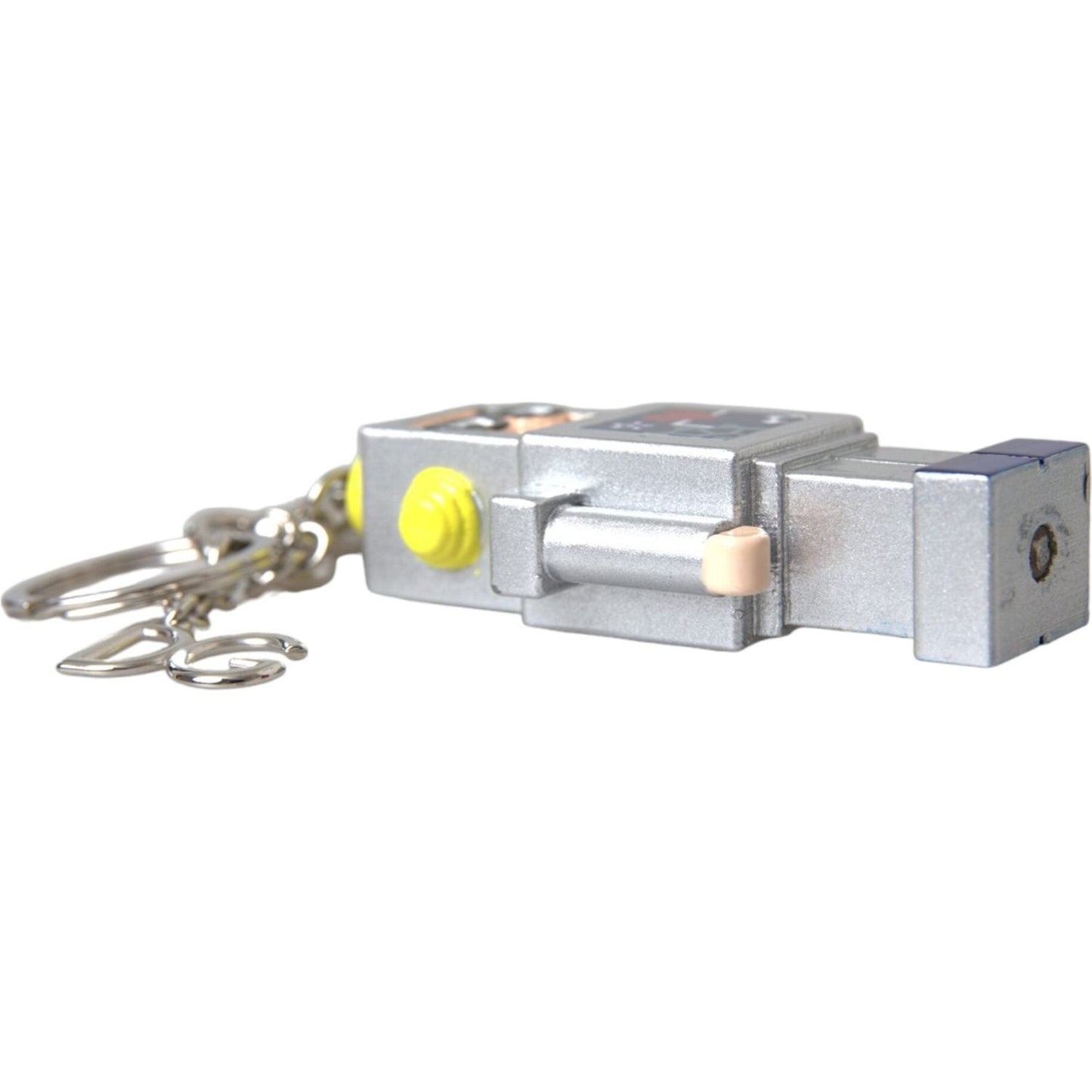 Dolce & Gabbana Multicolor Astronaut Space Metal Logo Keyring Keychain Dolce & Gabbana Gray