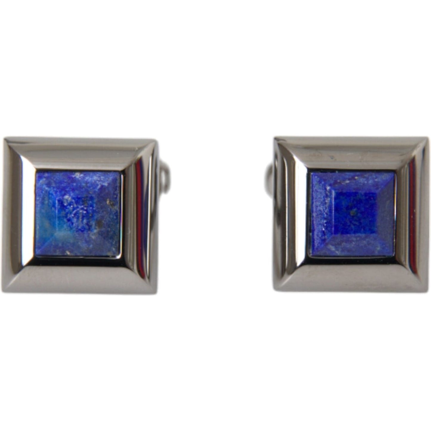 Dolce & Gabbana Silver Plated Brass Pin Crystal Cufflinks Cufflinks Dolce & Gabbana Dim Gray