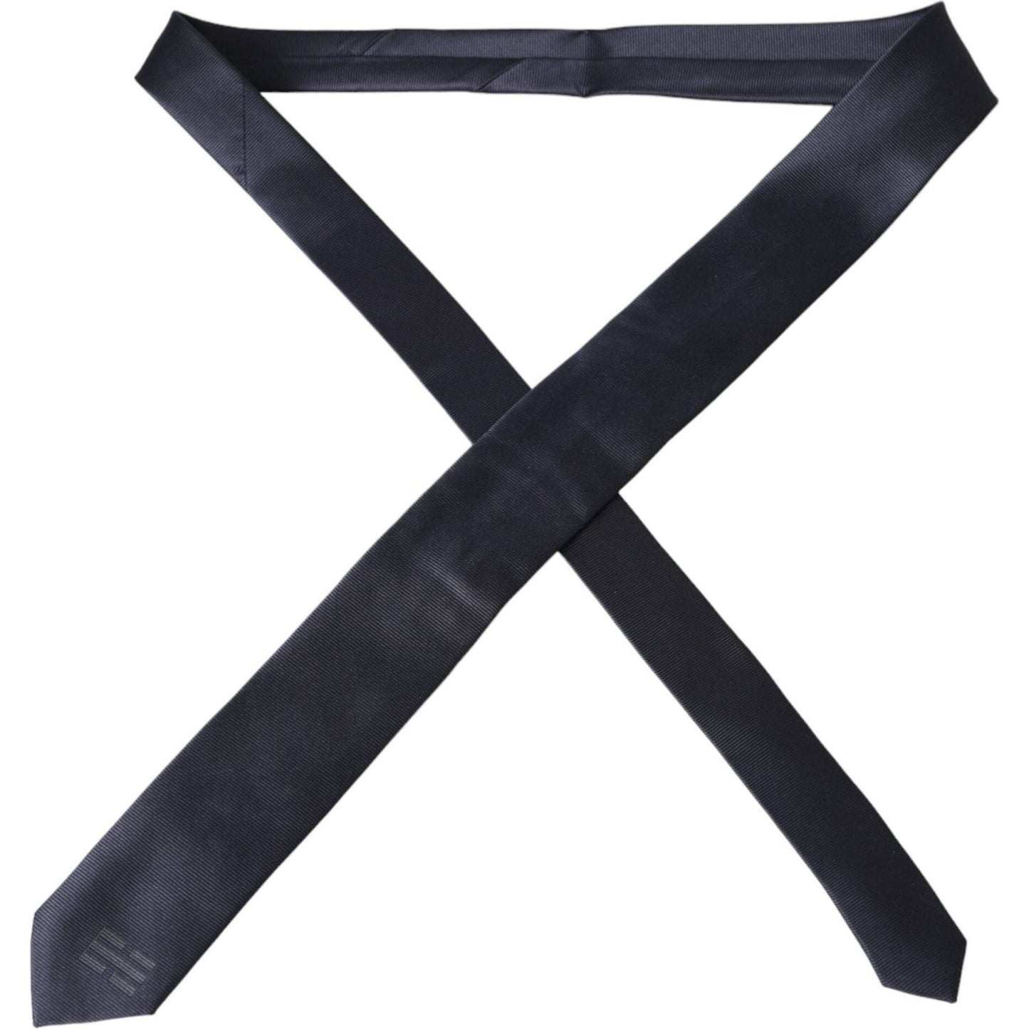 Dolce & Gabbana Blue Solid Silk Adjustable Tie Men Dolce & Gabbana Dark Slate Gray