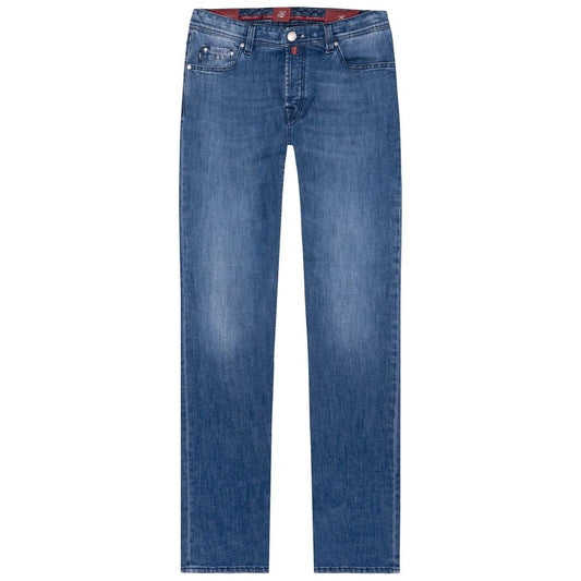 Tramarossa Blue Cotton Men Jeans