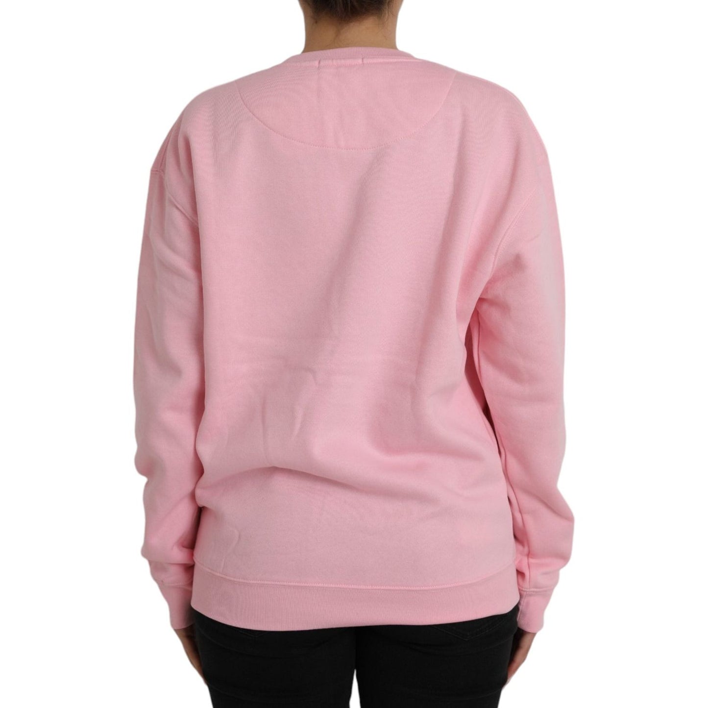 Philippe Model Pink Cotton Logo Print Long Sleeves Pullover Sweater Philippe Model Tan