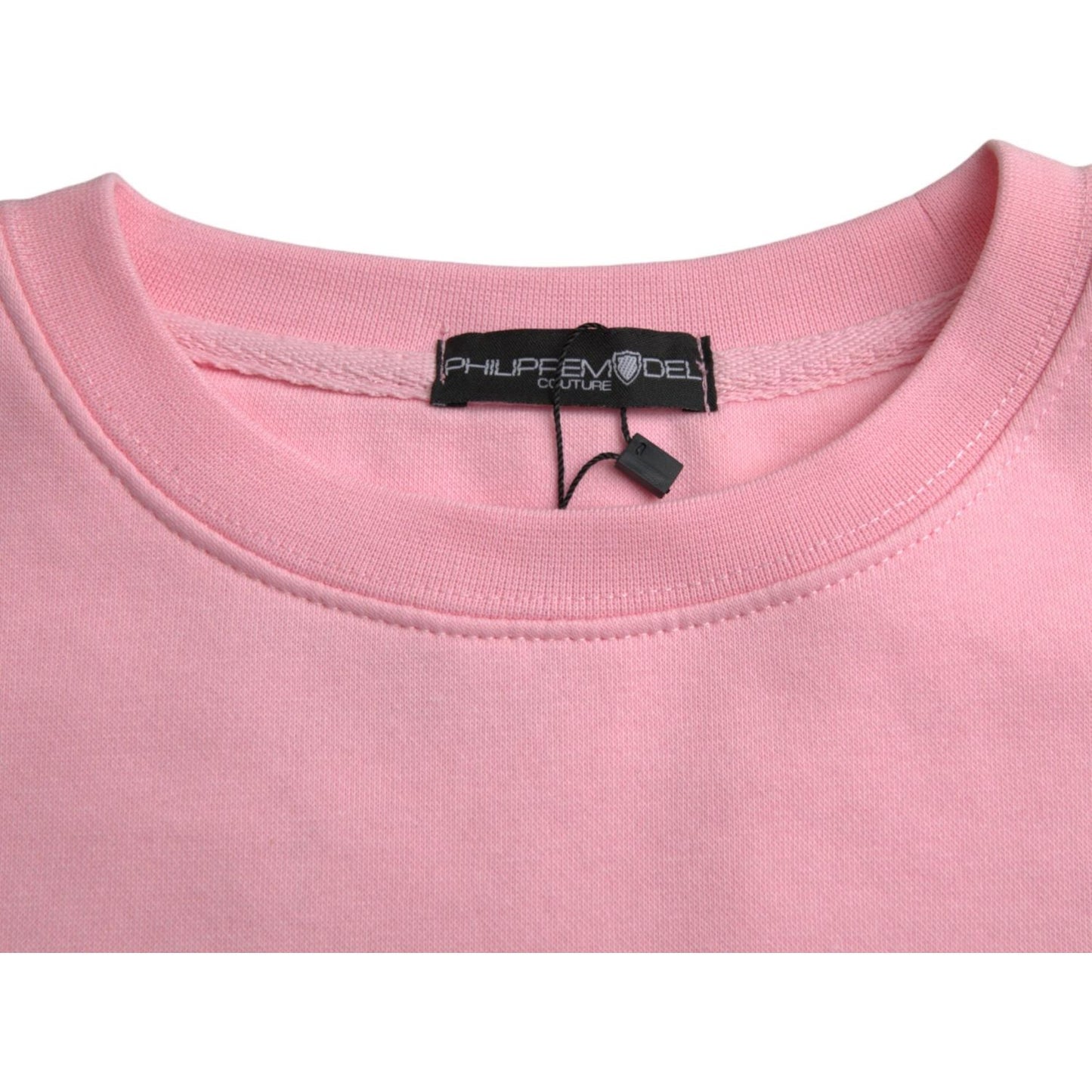 Philippe Model Pink Cotton Logo Print Long Sleeves Pullover Sweater Philippe Model Tan