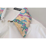 Dolce & Gabbana White Floral Jacquard Cotton Long Sleeves Top TSH83764-40