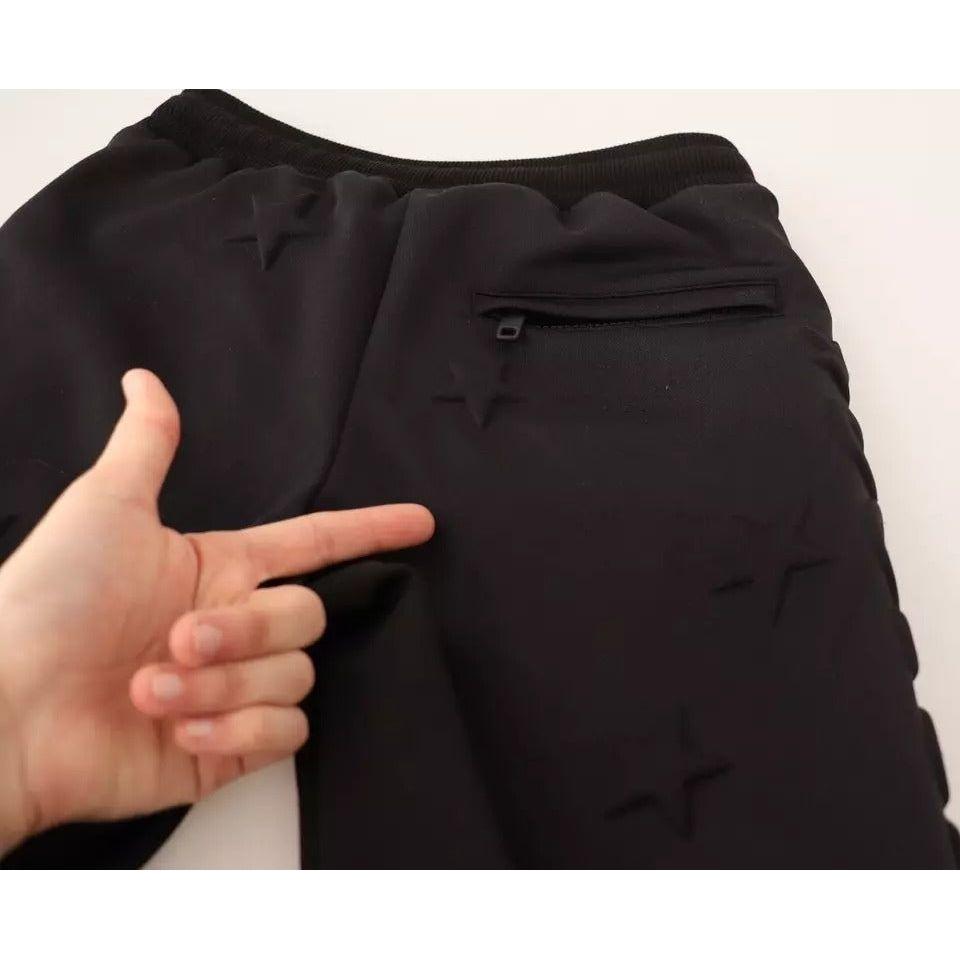Dolce & Gabbana Black Jogger Women Polyester Pants Dolce & Gabbana Black