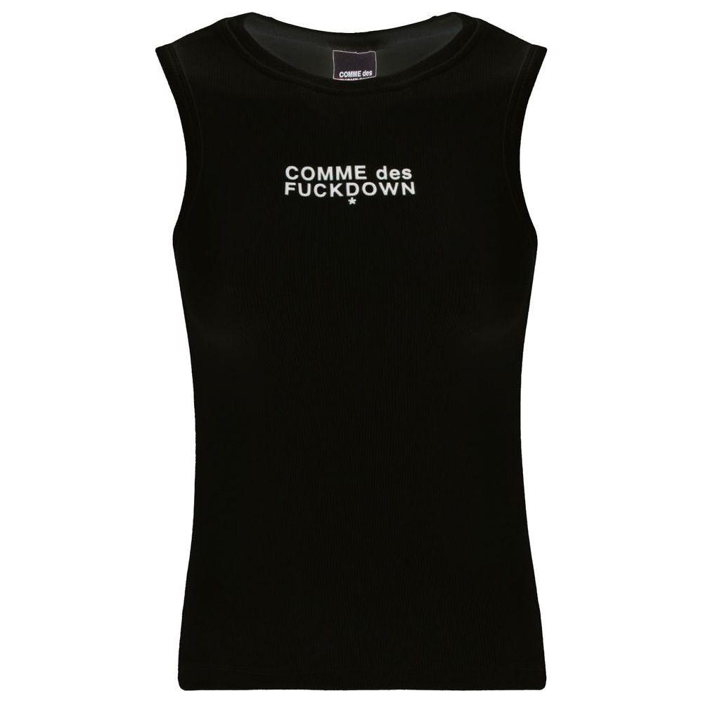 Comme Des Fuckdown Black Cotton Tops & T-Shirt Comme Des Fuckdown Black