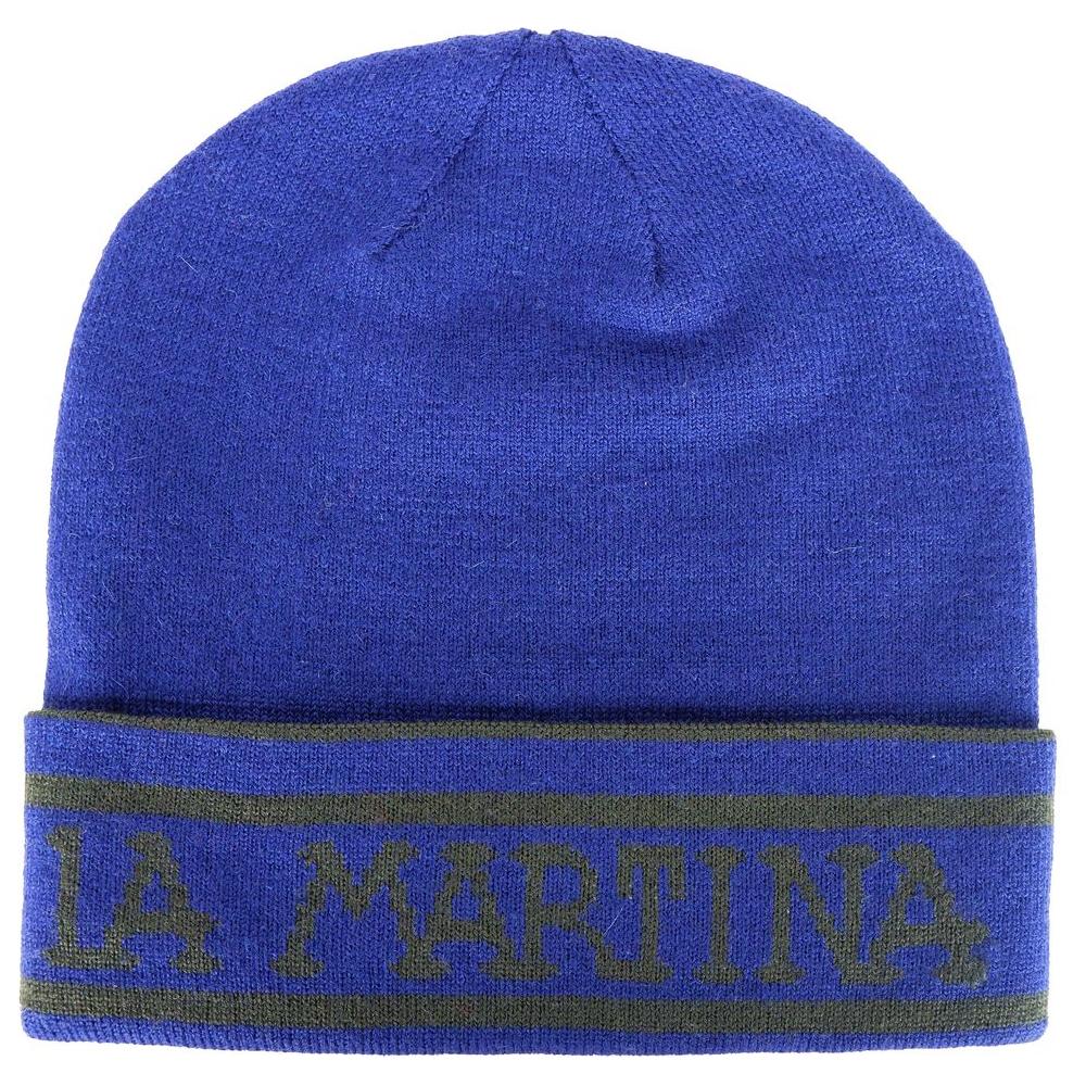 La Martina Blue Acrylic Hats & Cap La Martina Dark Slate Blue