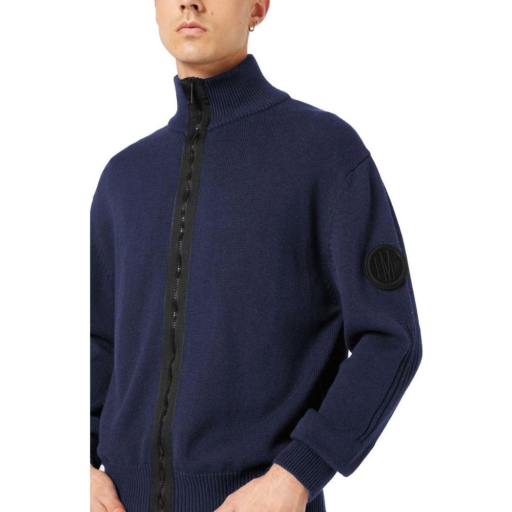 La Martina Blue Cotton Sweater La Martina Dark Slate Gray