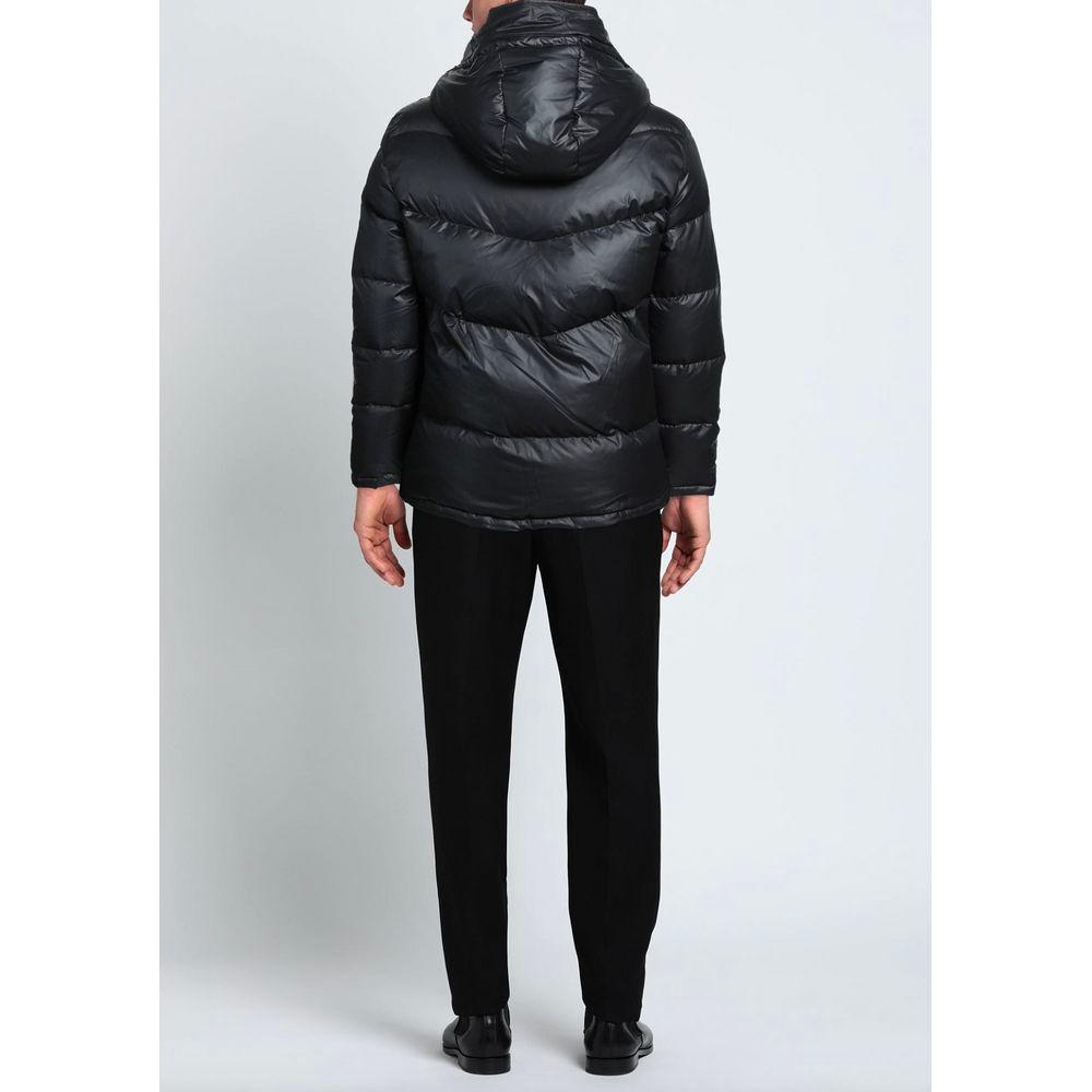 Aquascutum Black Polyester Men Jacket Aquascutum Black