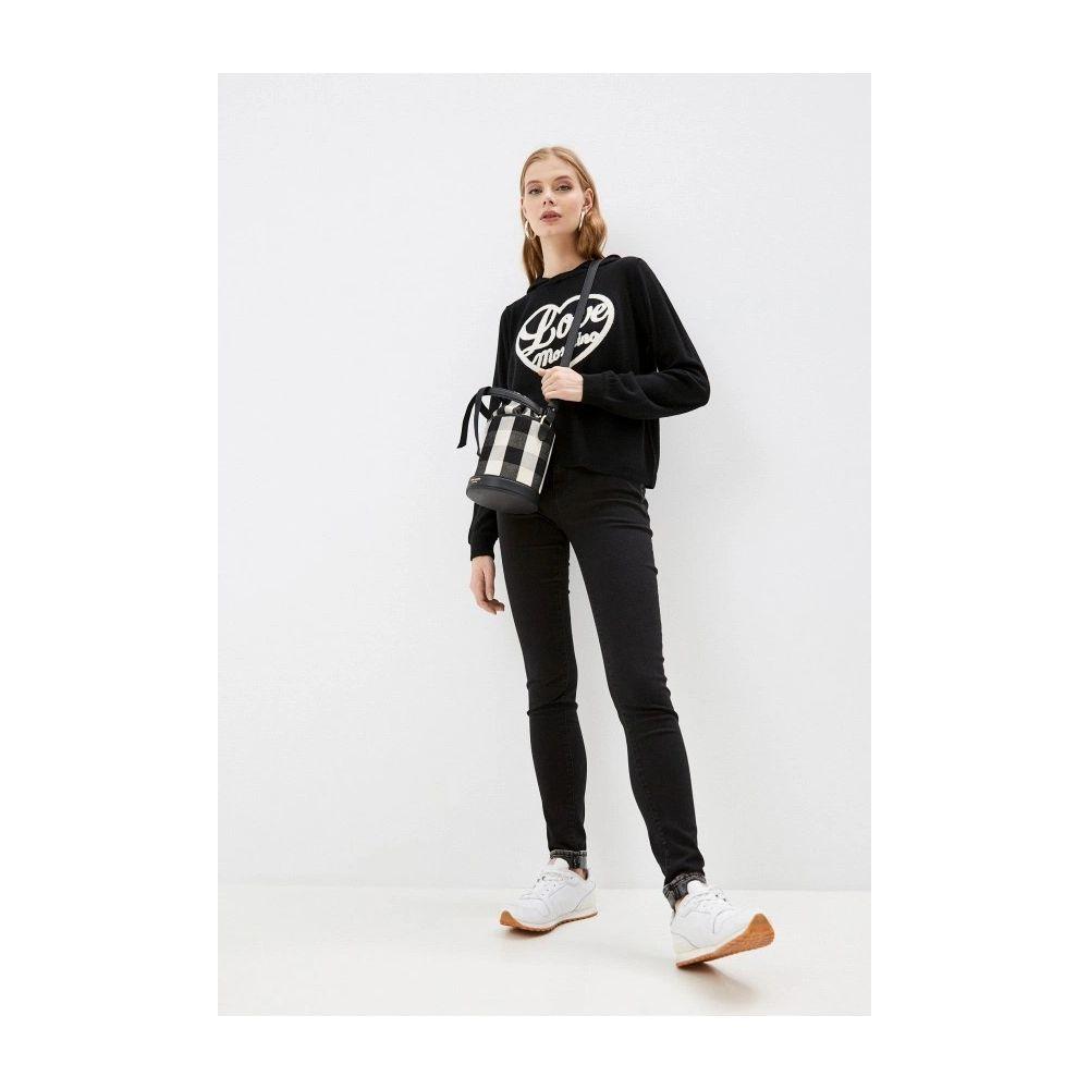 Love Moschino Black Cotton Women Jeans Love Moschino Lavender