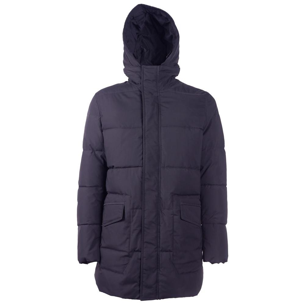 Emilio Romanelli Blue Polyester Men's Jacket Emilio Romanelli Dark Slate Gray