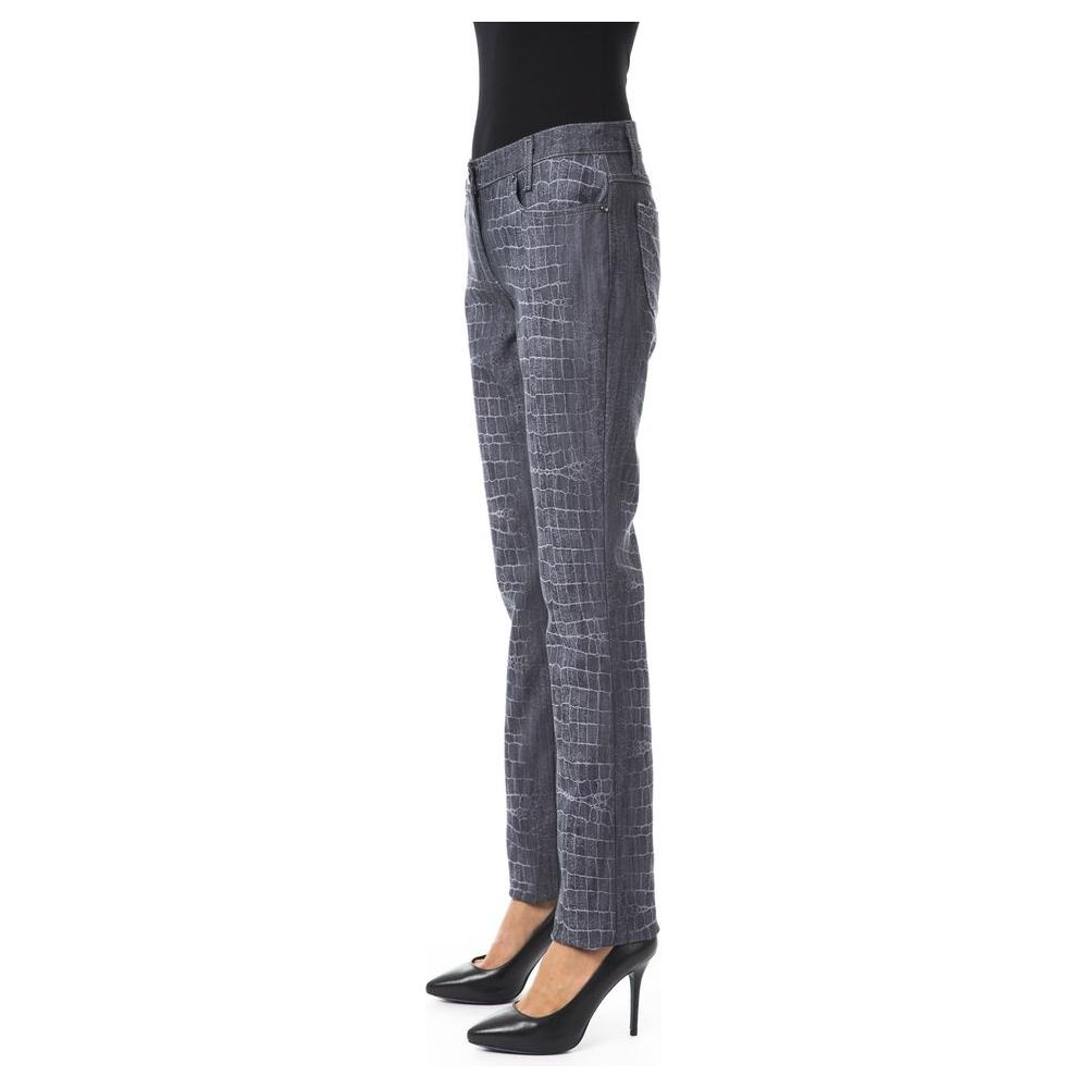 BYBLOS Black Viscose Women Pants BYBLOS Dim Gray