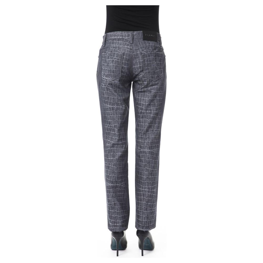BYBLOS Black Viscose Women Pants BYBLOS Dark Slate Gray