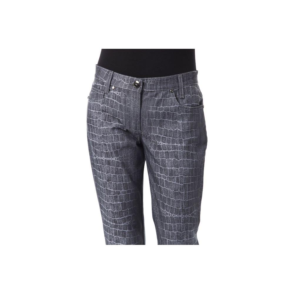 BYBLOS Black Viscose Women Pants BYBLOS Dim Gray