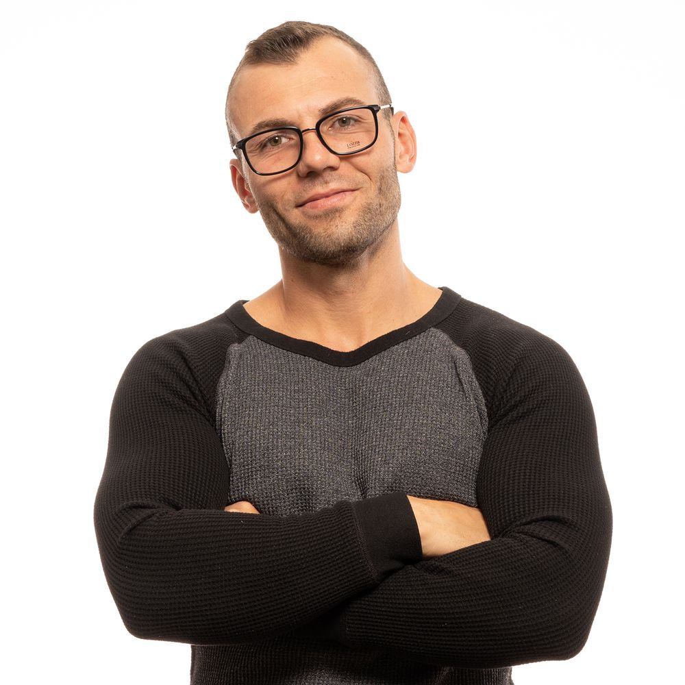 Lozza Black Men Glasses Frame