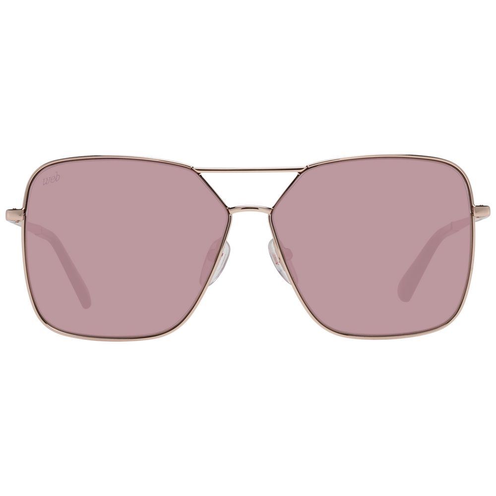 Web Rose Gold Women Sunglasses Web Rosy Brown
