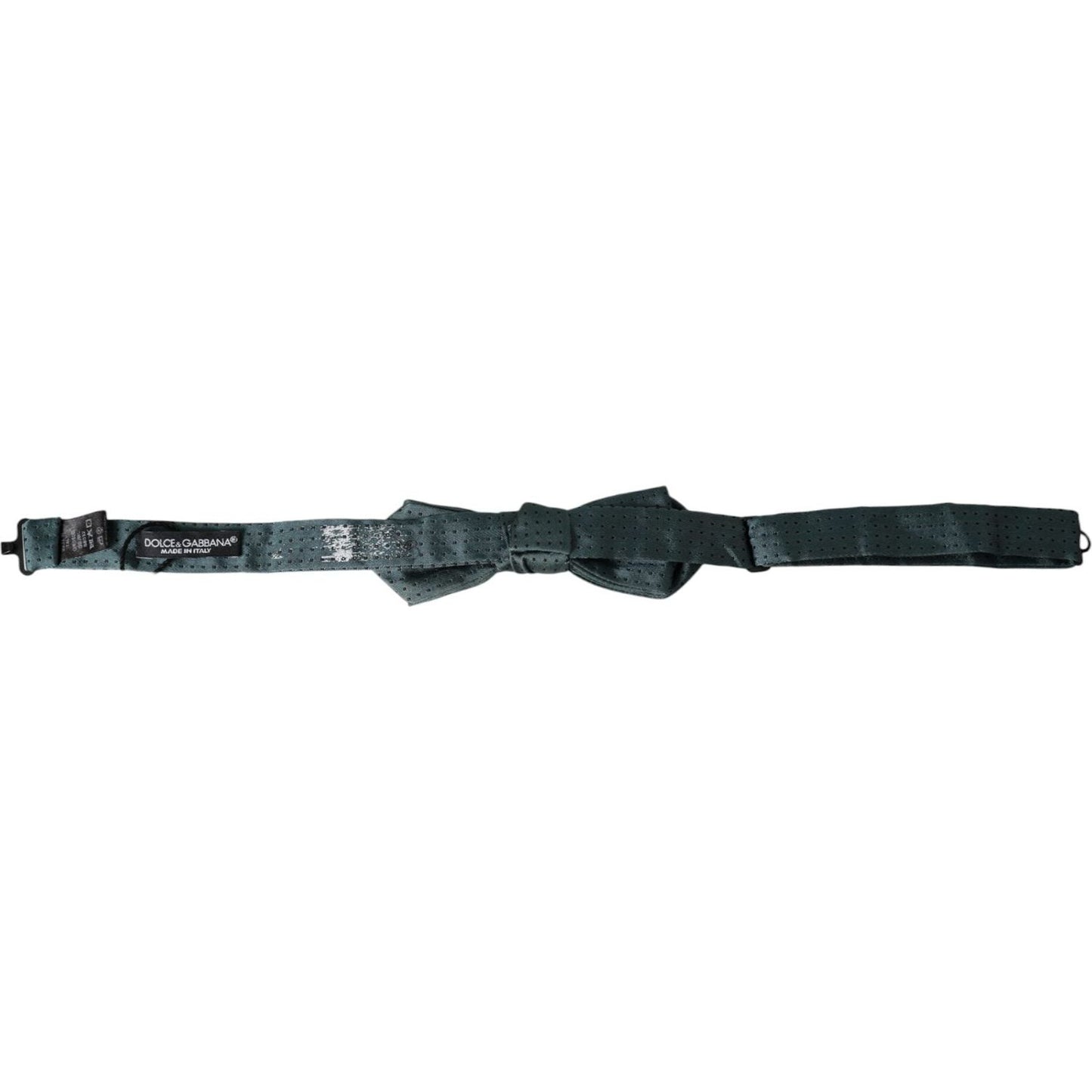 Dolce & Gabbana Green Silk Fantasy Adjustable Neck Men Papillon Bow Tie Dolce & Gabbana Dark Slate Gray