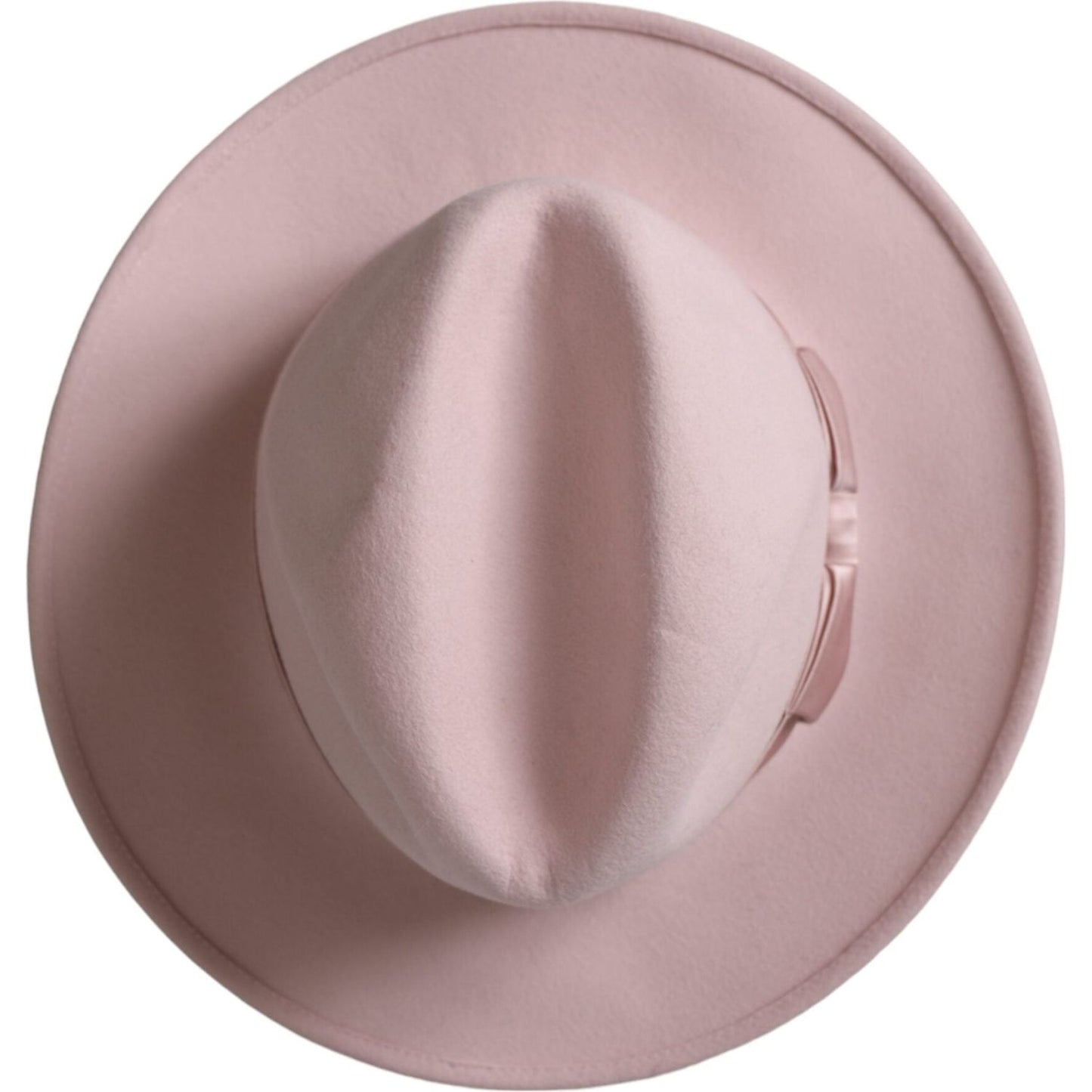 Dolce & Gabbana Pink Rabbit Fedora Trilby Women Hat Dolce & Gabbana Rosy Brown