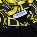 Dolce & Gabbana Black Logo Cotton Hooded Sweatshirt Sweater Dolce & Gabbana Dark Khaki