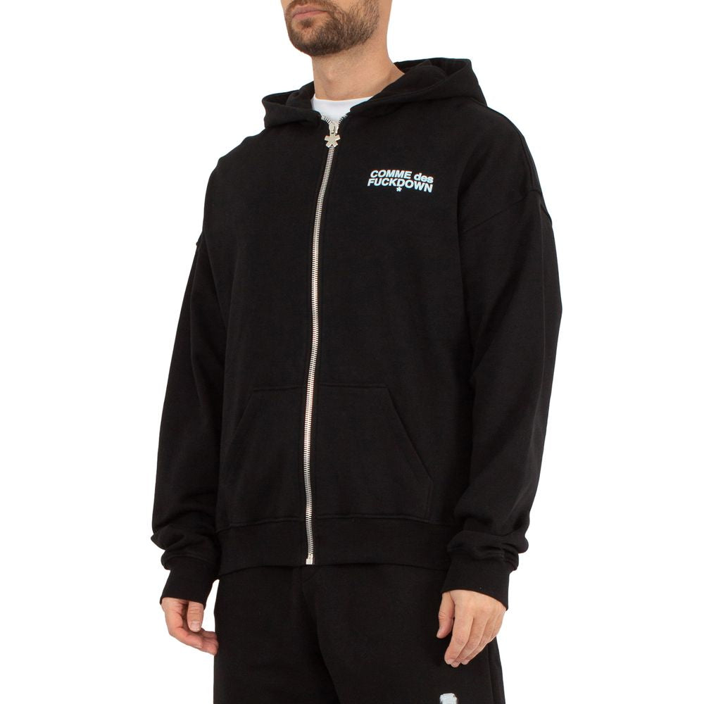 Comme Des Fuckdown Black Cotton Sweater Comme Des Fuckdown Black