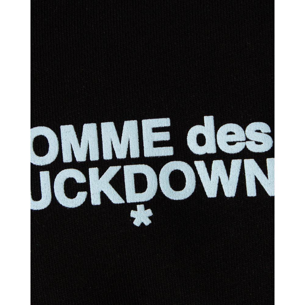 Comme Des Fuckdown Black Cotton Sweater Comme Des Fuckdown Light Steel Blue