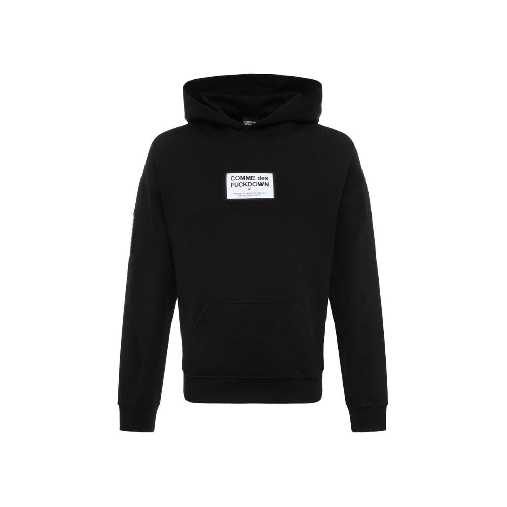 Comme Des Fuckdown Black Cotton Sweater Comme Des Fuckdown Black