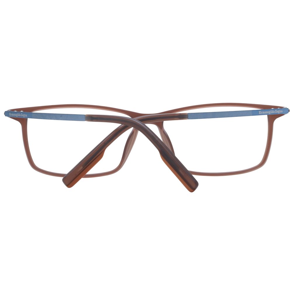 Ermenegildo Zegna Brown Men Glasses Frame