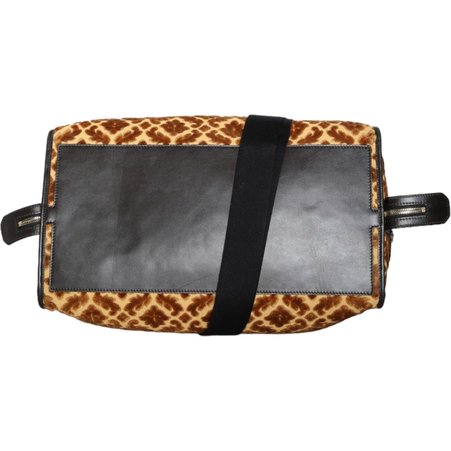 Dolce & Gabbana Beige Velvet Top Handle Shoulder Duffle Women Bag Dolce & Gabbana Dark Slate Gray