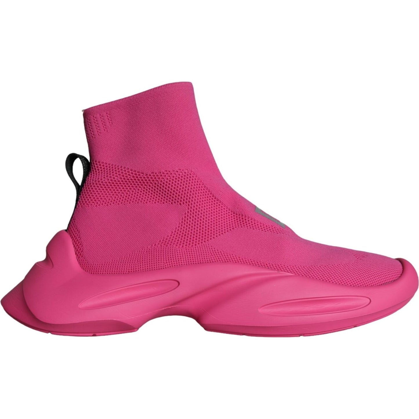 Dolce & Gabbana Pink Logo Print Slip On Socks Sneakers Shoes Dolce & Gabbana Maroon