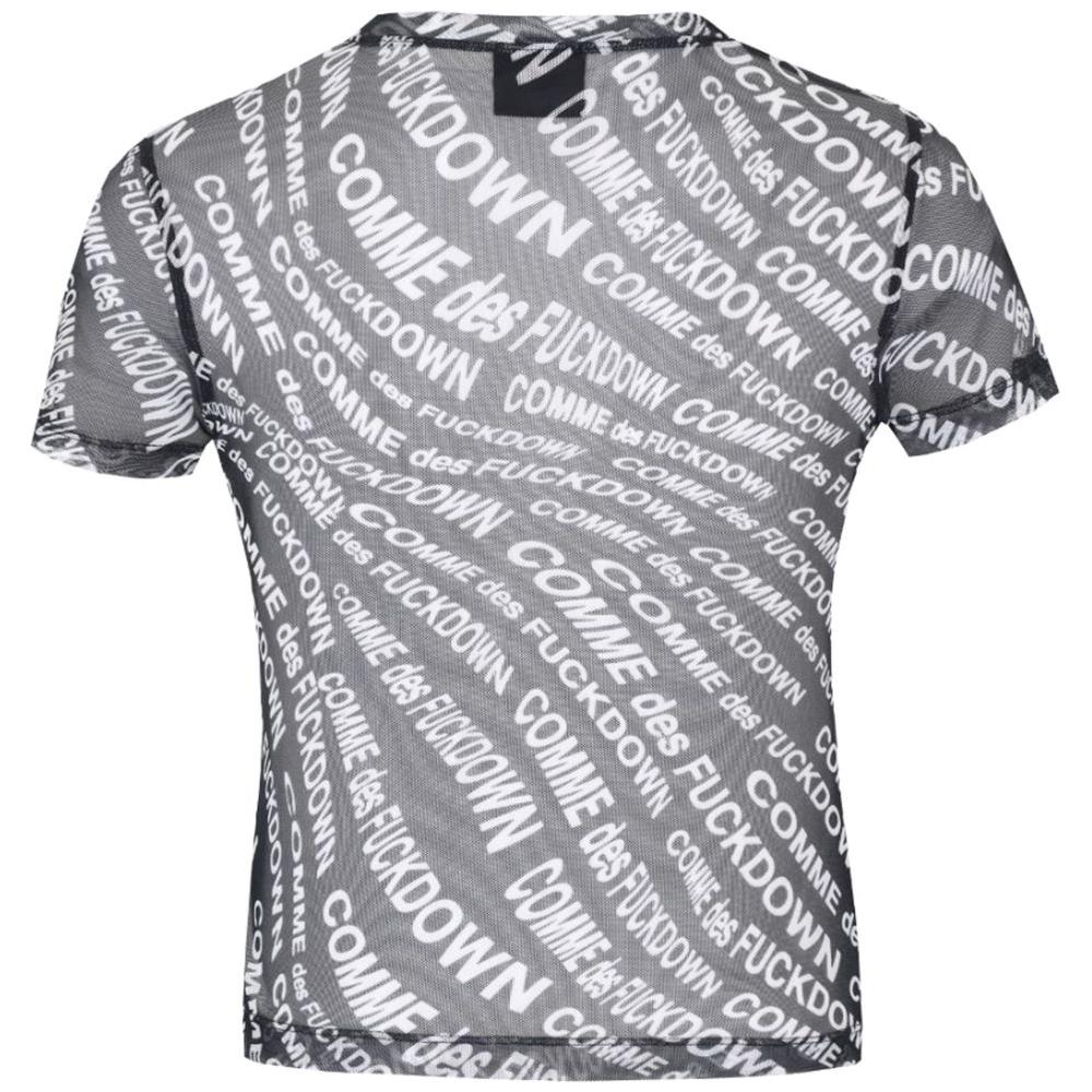 Comme Des Fuckdown Black Polyester Tops & T-Shirt Comme Des Fuckdown Light Slate Gray