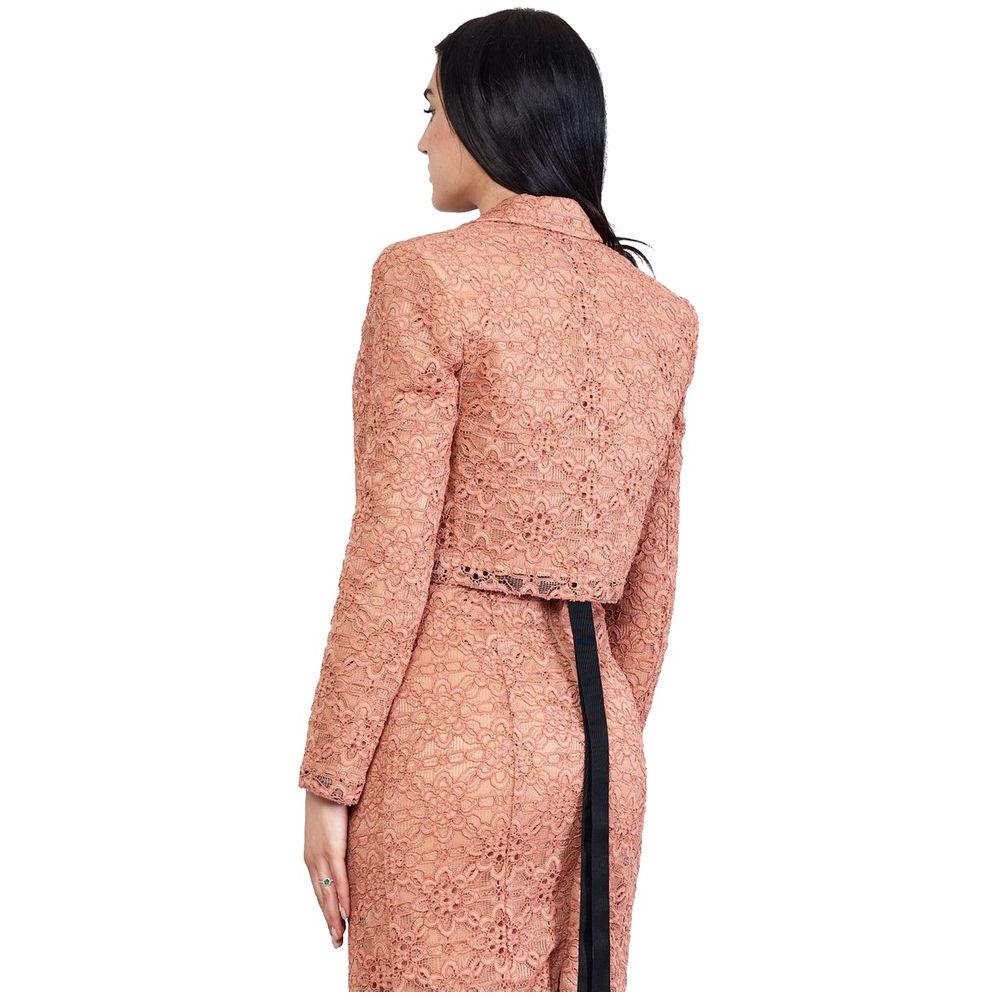 PINKO Pink Cotton Suits & Blazer PINKO Dark Salmon