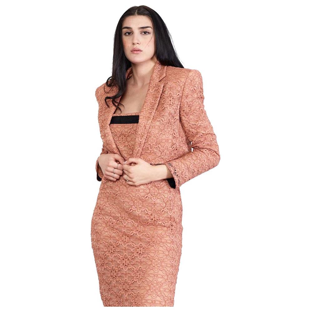 PINKO Pink Cotton Suits & Blazer PINKO Dark Salmon