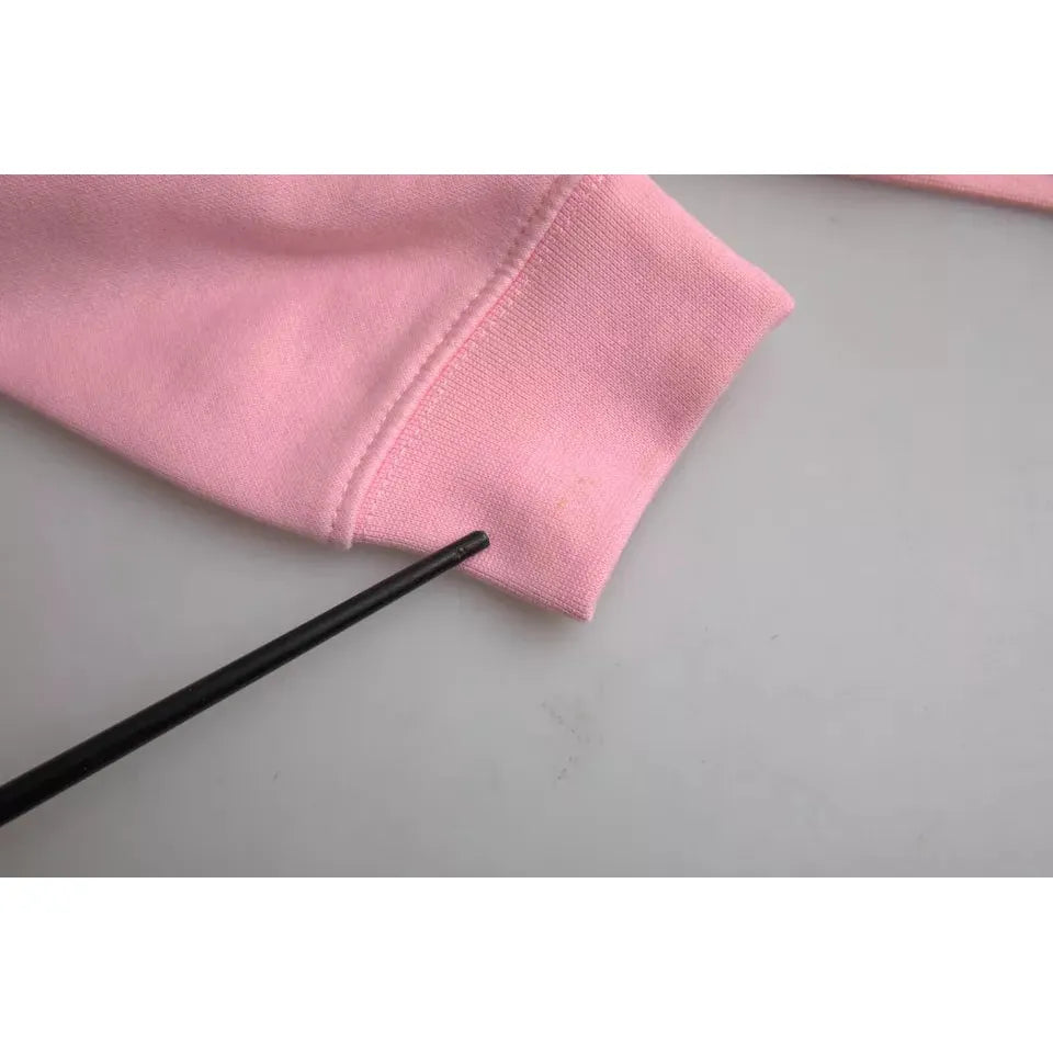 Philippe Model Pink Cotton Logo Print Long Sleeves Pullover Sweater Philippe Model Dark Gray
