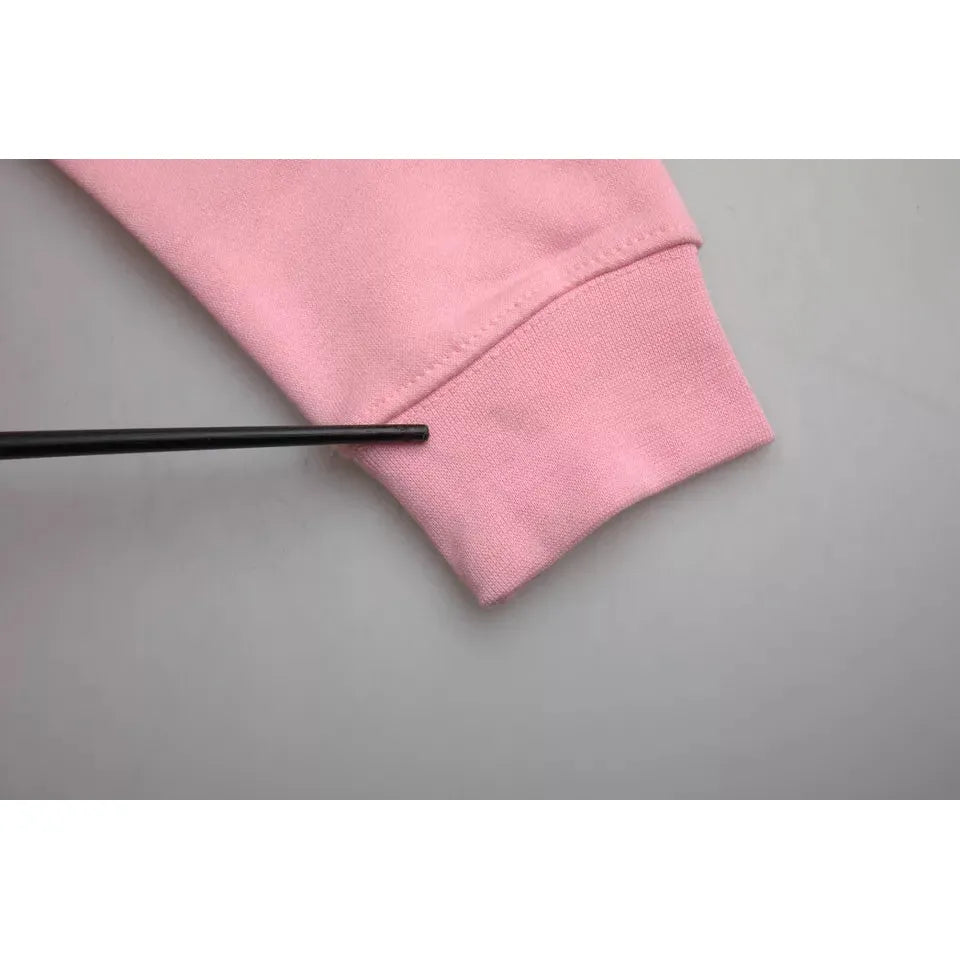 Philippe Model Pink Cotton Logo Print Long Sleeves Pullover Sweater Philippe Model Dark Gray