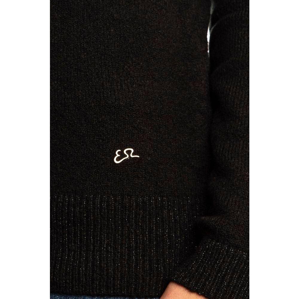 Yes Zee Black Viscose Sweater Yes Zee Black