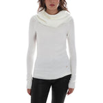 Yes Zee White Viscose Sweater YE-13725-L