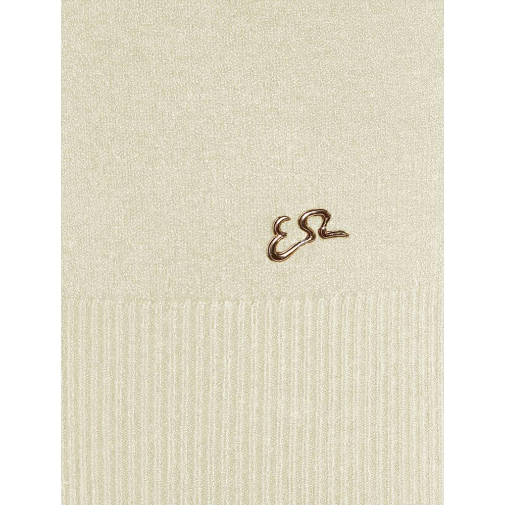 Yes Zee White Viscose Dress YE-13723-XS