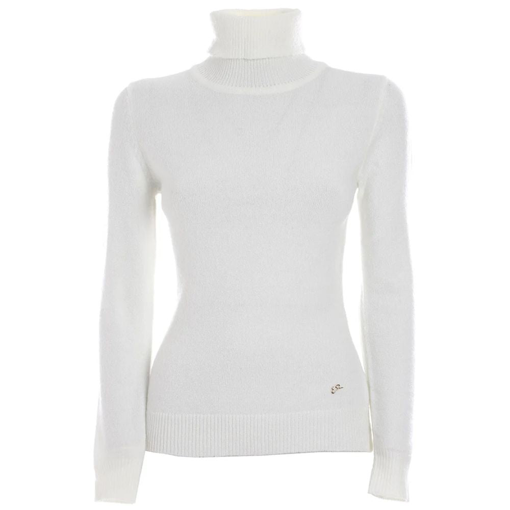 Yes Zee White Viscose Sweater YE-13714-S