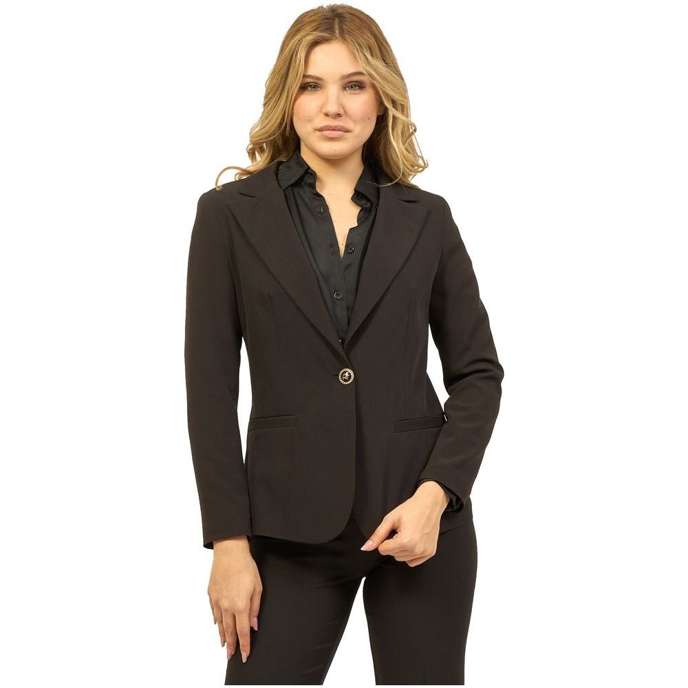 Yes Zee Black Polyester Suits & Blazer Yes Zee Dark Slate Gray